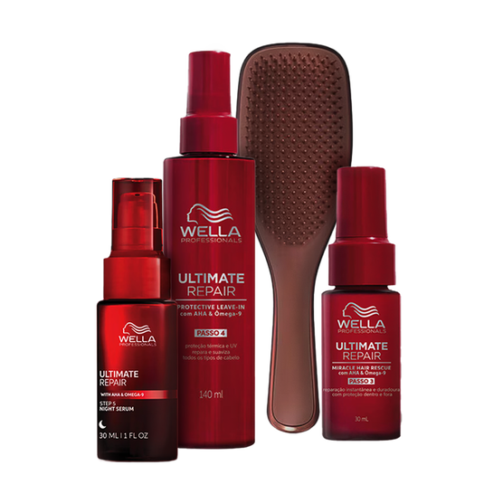 Kit Cuidado e Reparação Wella & Tangle Teezer